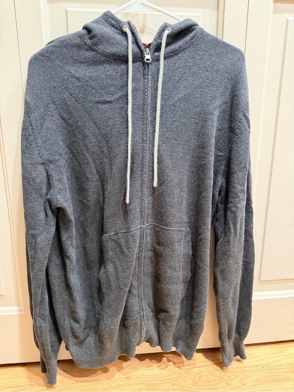 Agave Men's Charcoal Zip-Up Hoodie Sweater